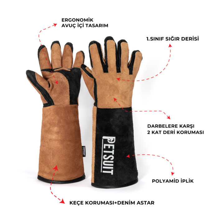 Kedi Tutma Eldiveni - 5 Parmak 55 CM - Görsel 6